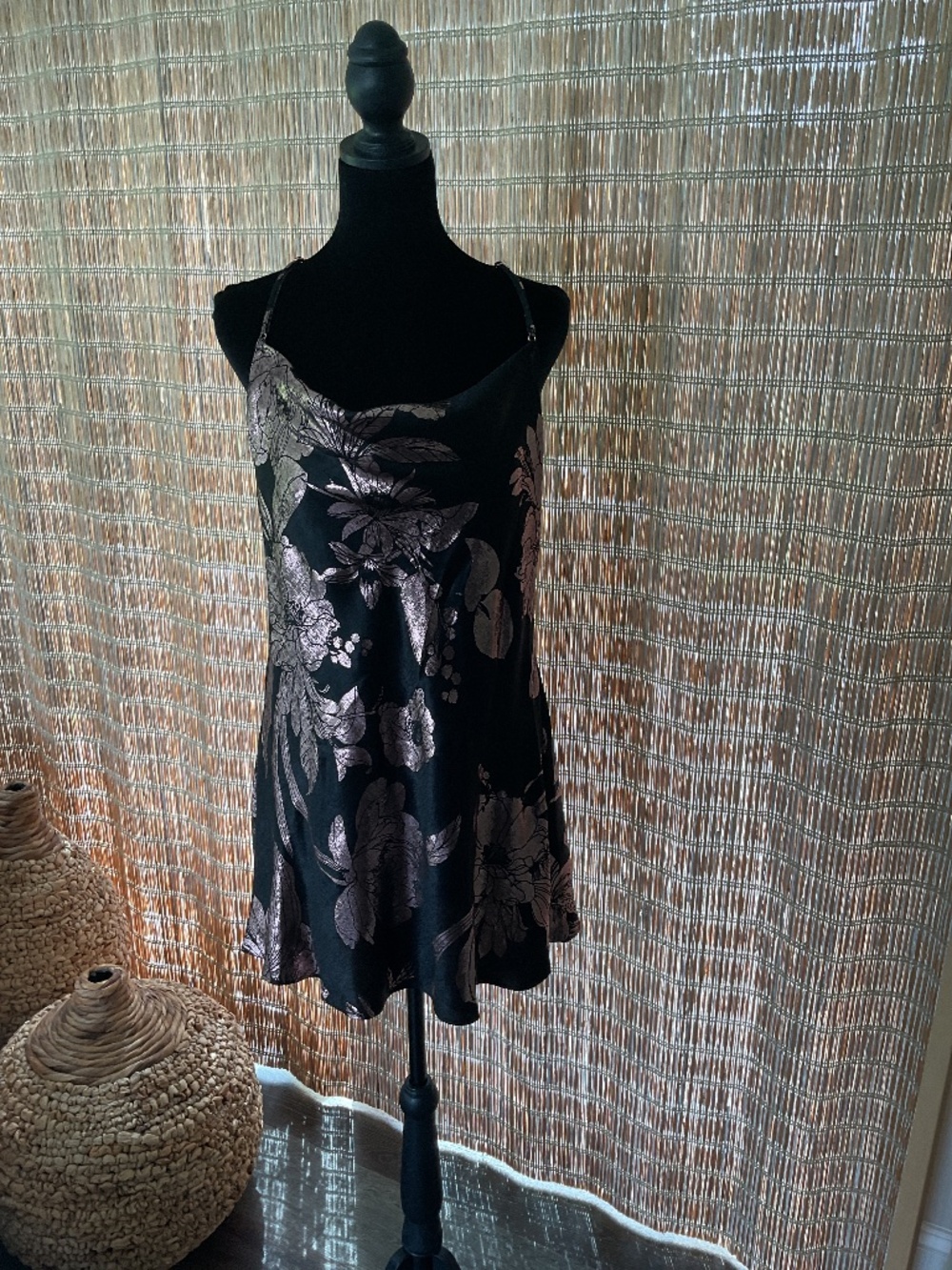 Ladies Midnight Bakery NWT slip nightgown Black Noir